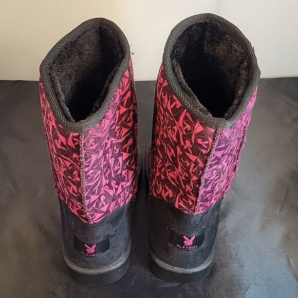 BRAND NEW PLAYBOY BUNNY UGG STYLE WOMEN"S SLIP ON BOOT - Picture 5 of 13